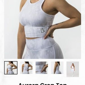 Buffbunny Aurora Crop Top - Snow Camo